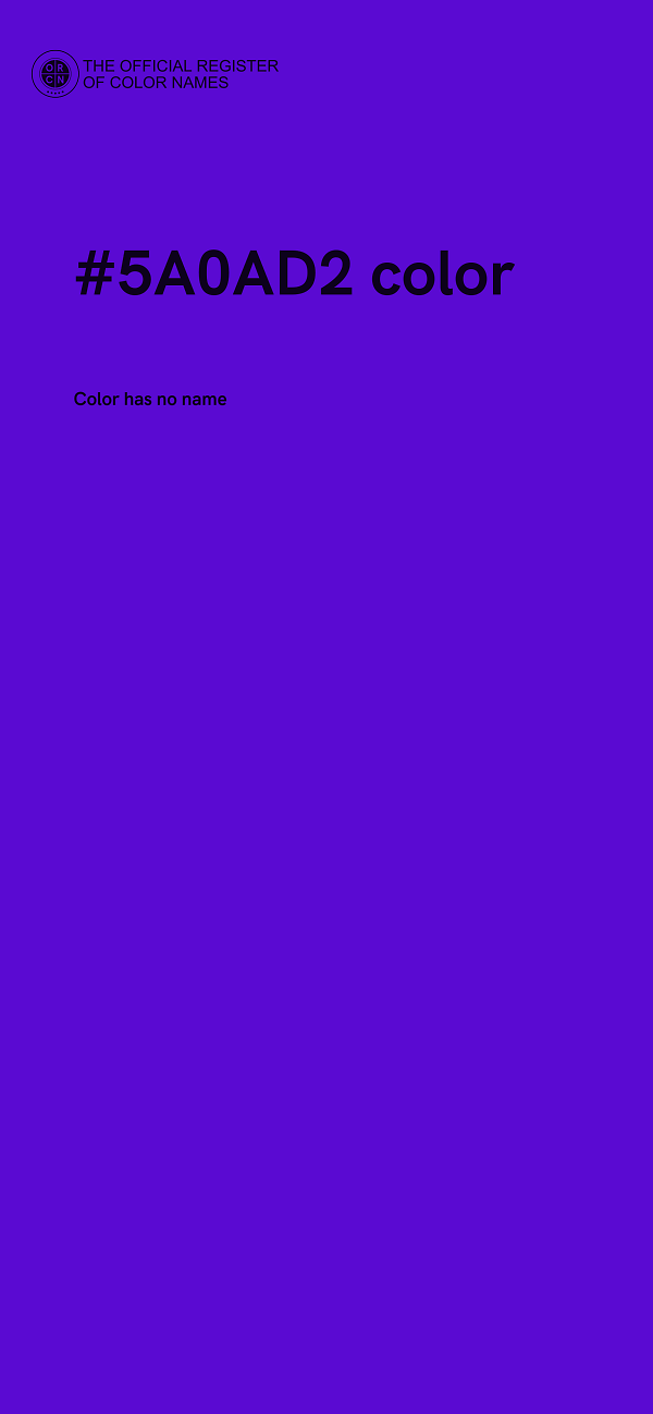 #5A0AD2 color image