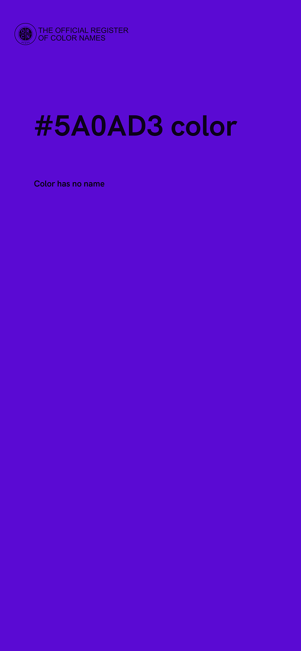 #5A0AD3 color image