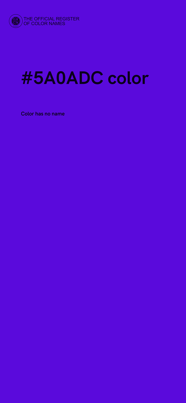 #5A0ADC color image