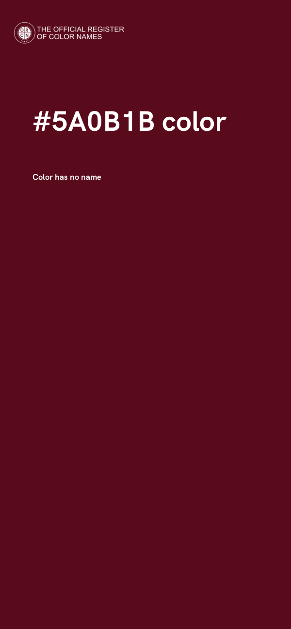 #5A0B1B color image