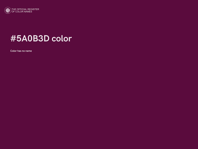 #5A0B3D color image