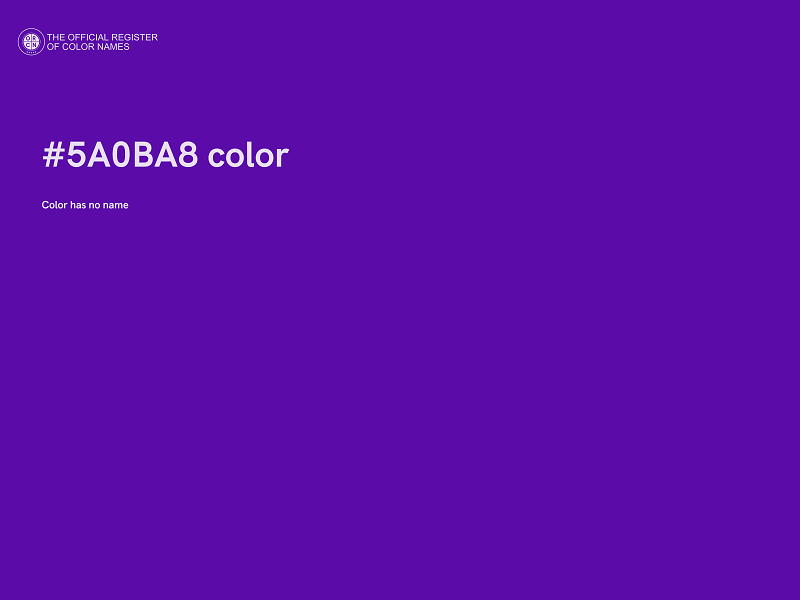 #5A0BA8 color image