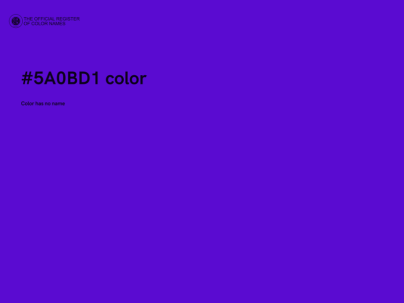 #5A0BD1 color image