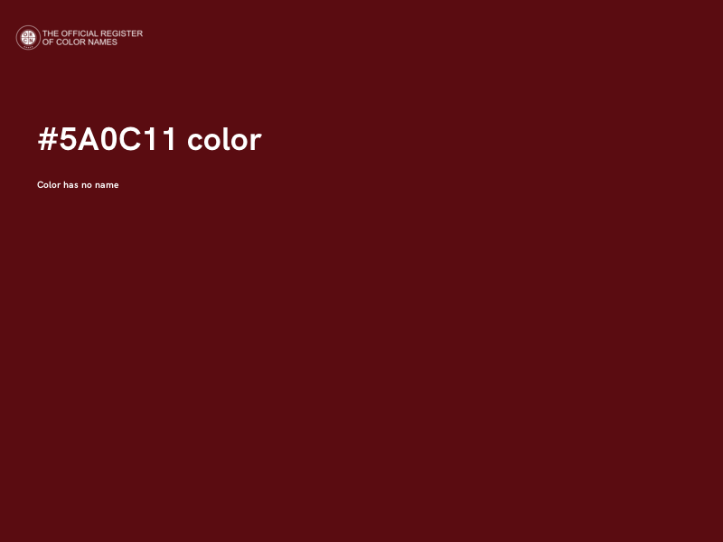 #5A0C11 color image