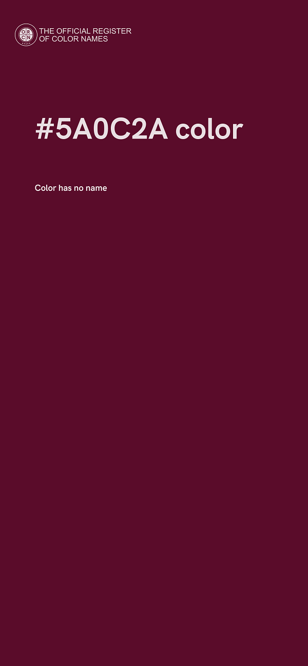 #5A0C2A color image