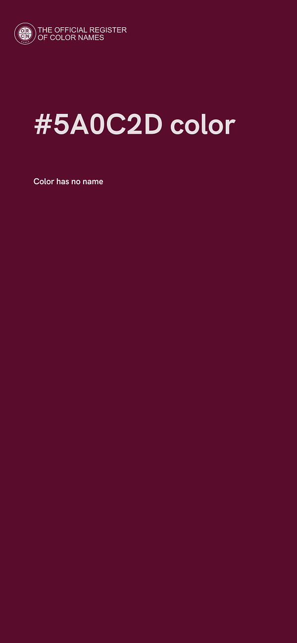 #5A0C2D color image