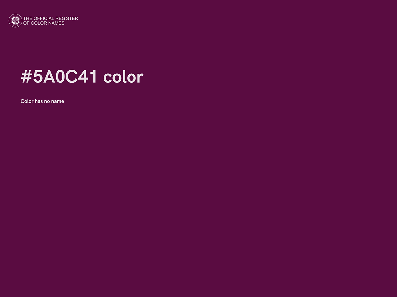 #5A0C41 color image