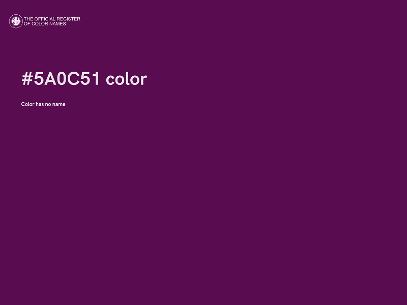 #5A0C51 color image