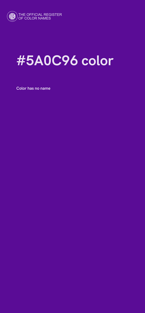 #5A0C96 color image