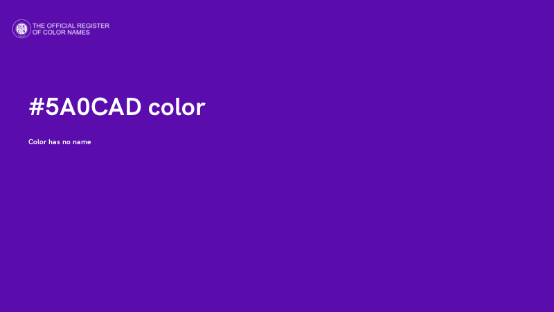 #5A0CAD color image