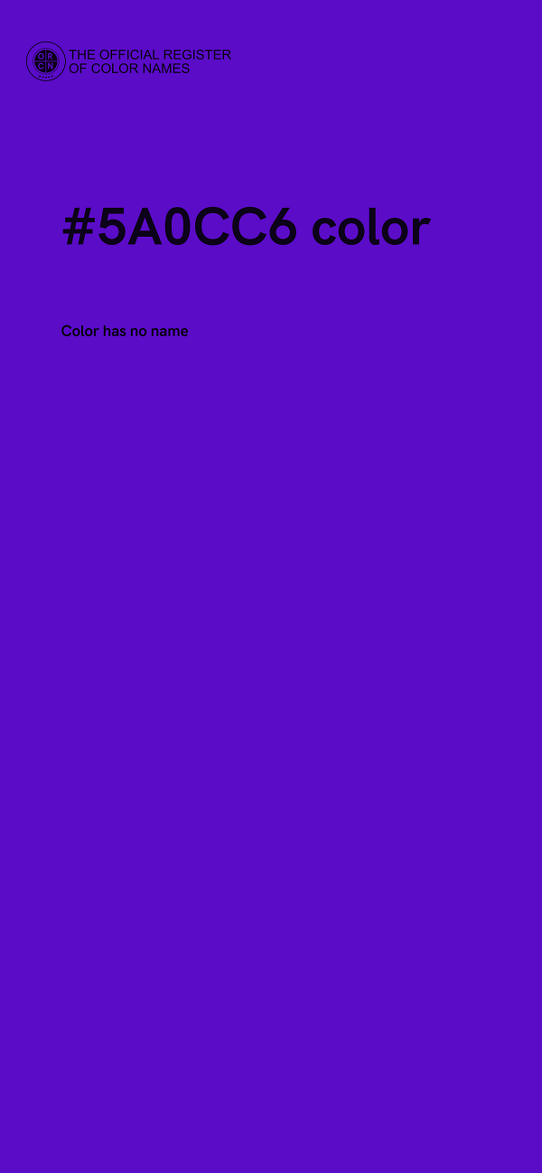 #5A0CC6 color image