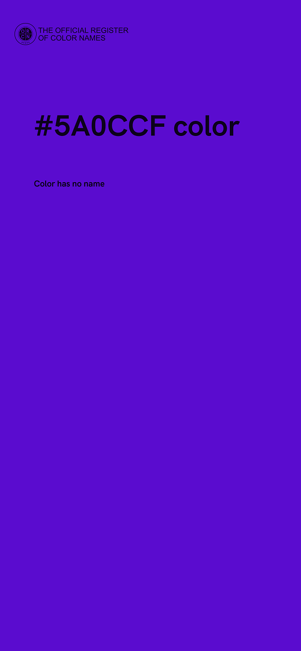 #5A0CCF color image