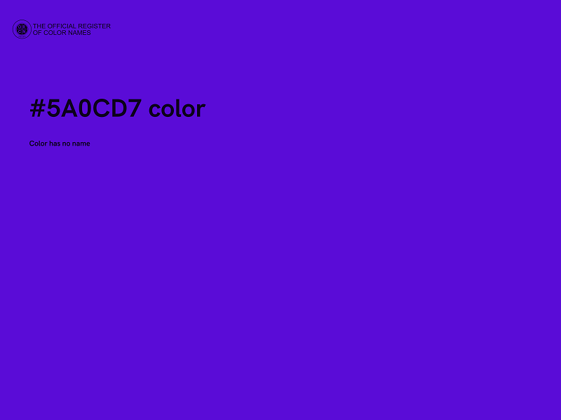 #5A0CD7 color image