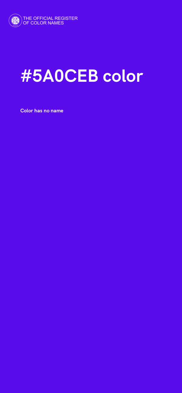 #5A0CEB color image
