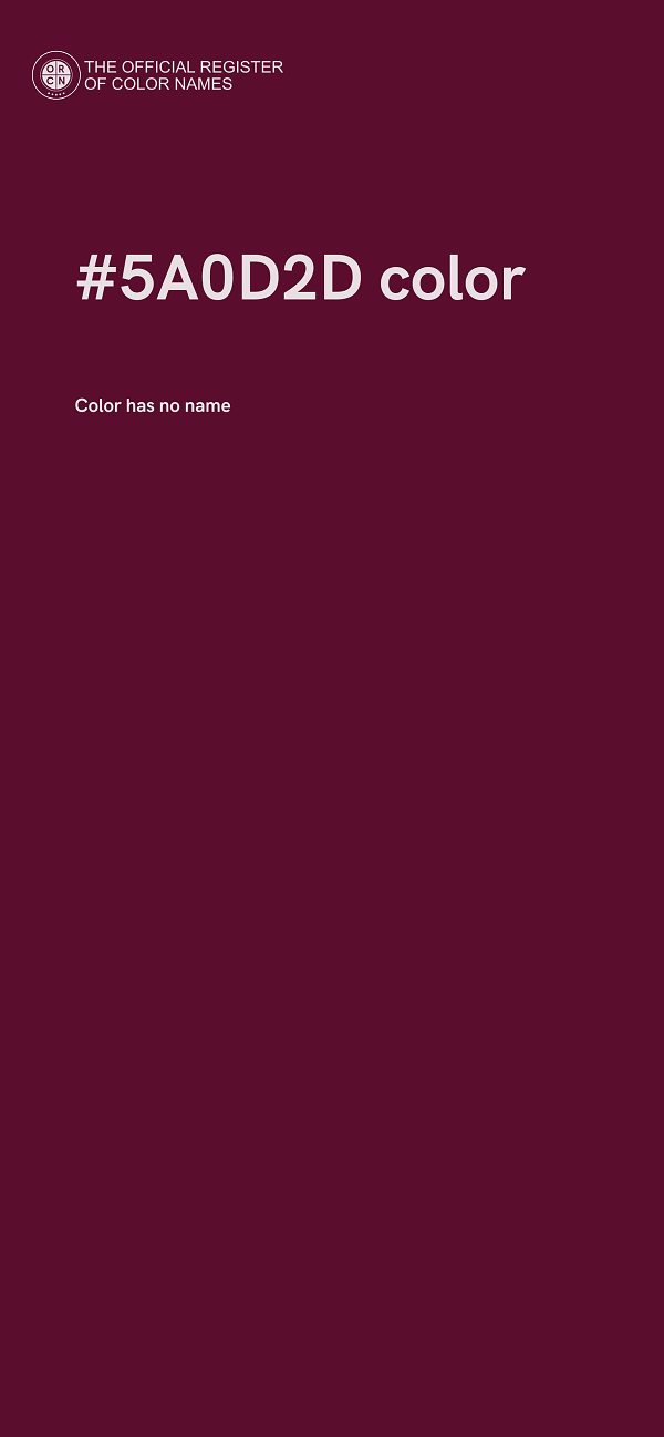#5A0D2D color image
