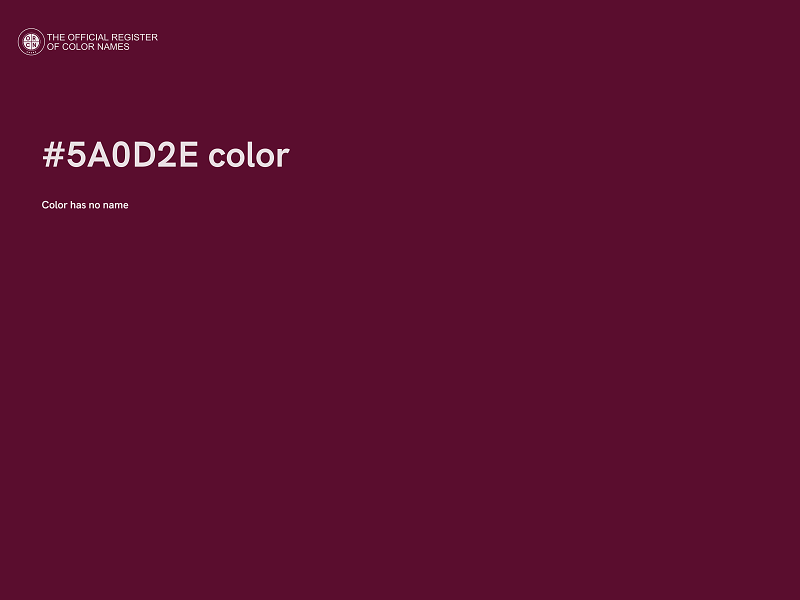 #5A0D2E color image