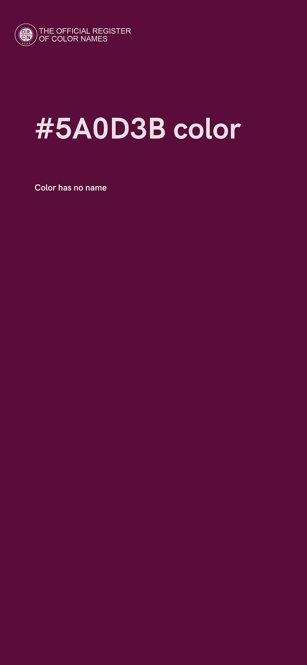 #5A0D3B color image