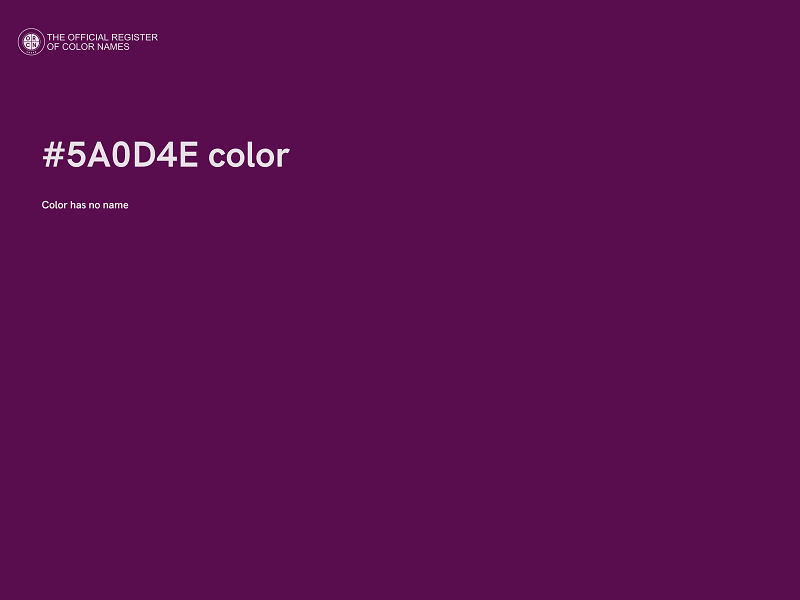 #5A0D4E color image