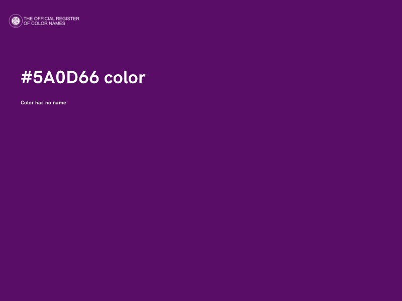 #5A0D66 color image
