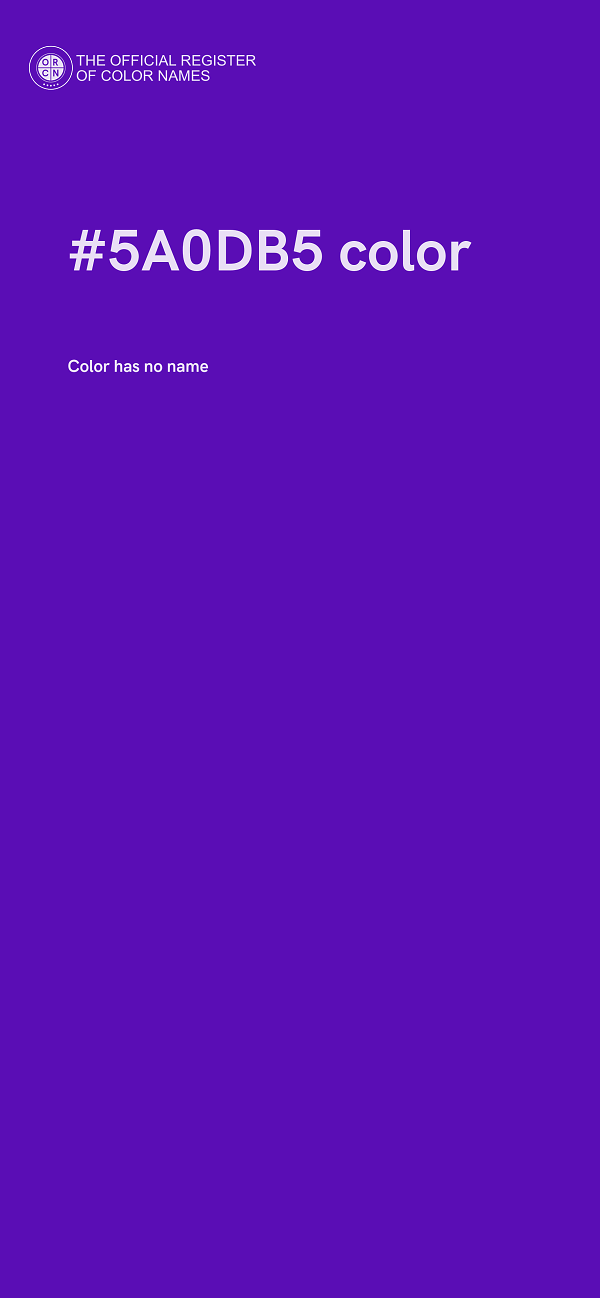 #5A0DB5 color image