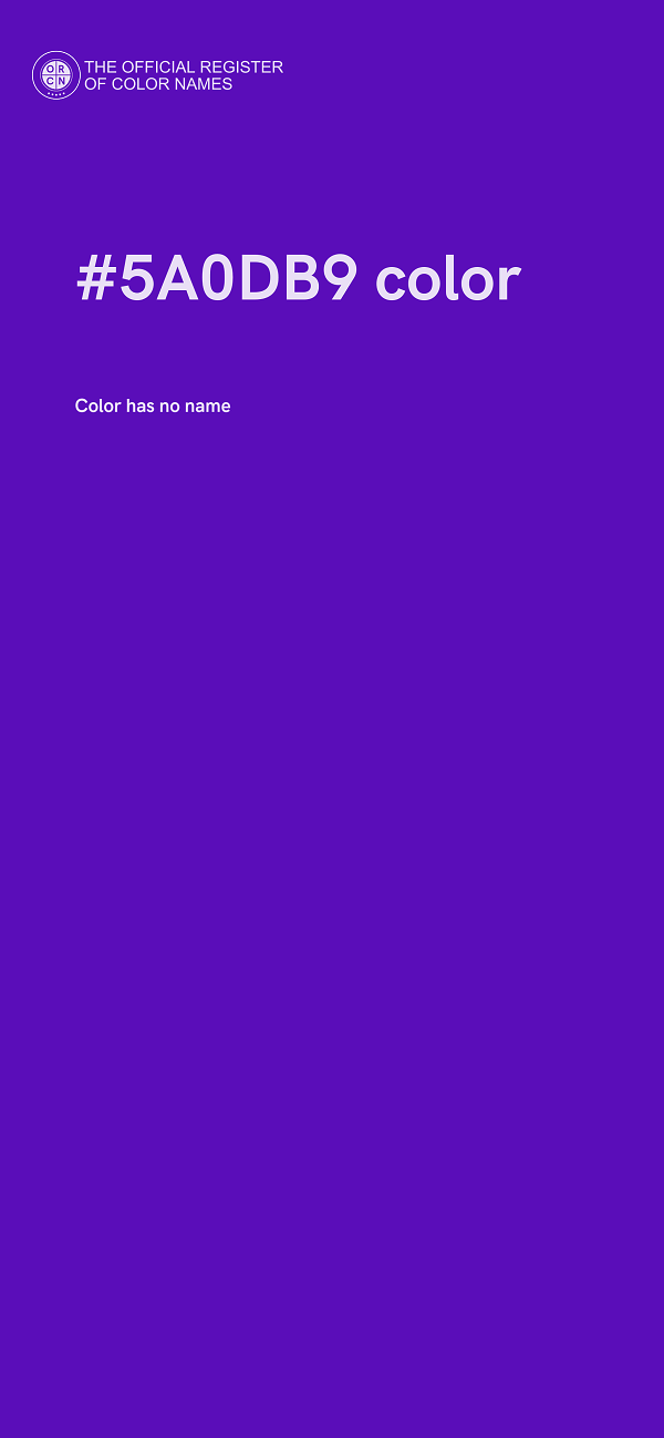 #5A0DB9 color image