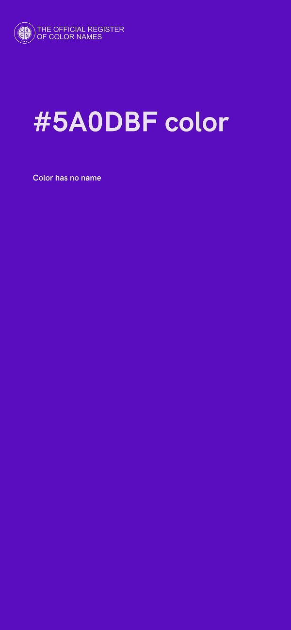 #5A0DBF color image