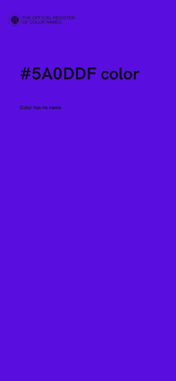 #5A0DDF color image