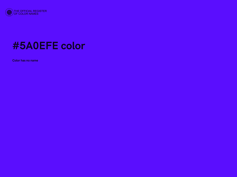 #5A0EFE color image