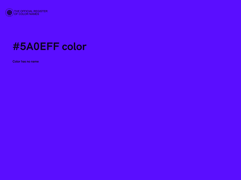 #5A0EFF color image