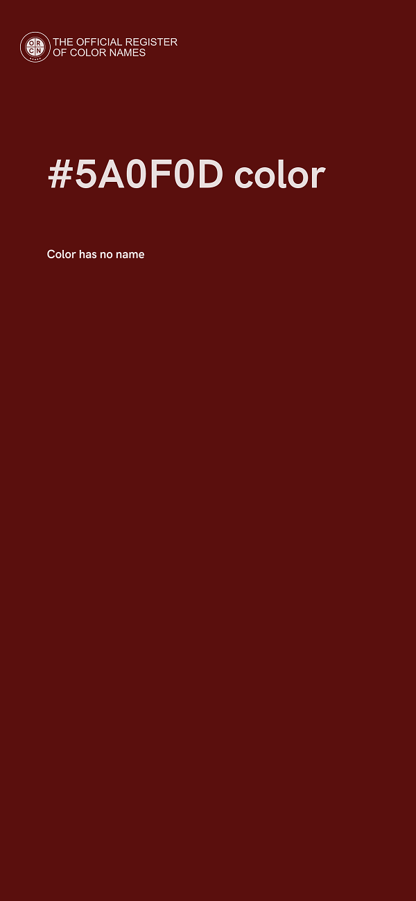 #5A0F0D color image