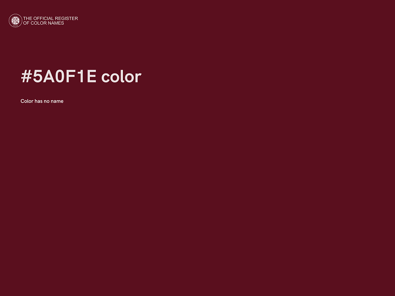 #5A0F1E color image