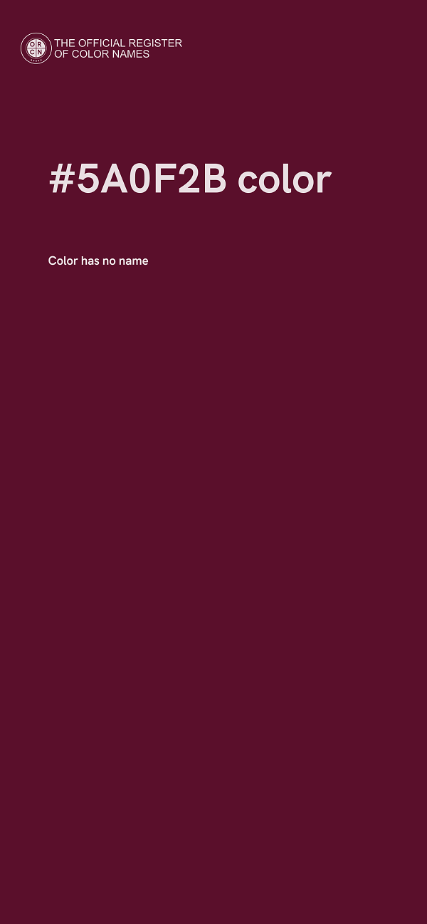 #5A0F2B color image