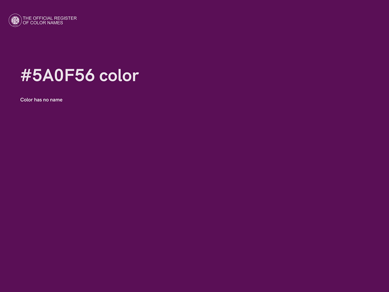 #5A0F56 color image