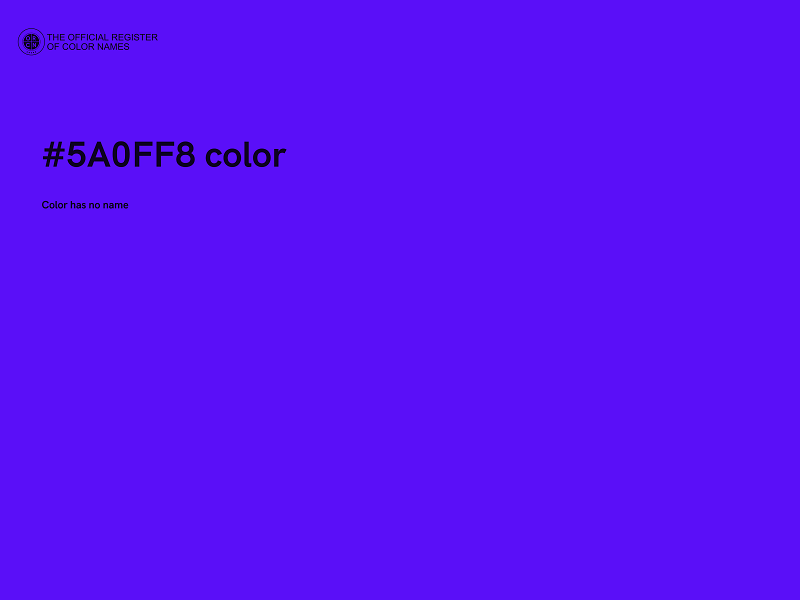 #5A0FF8 color image
