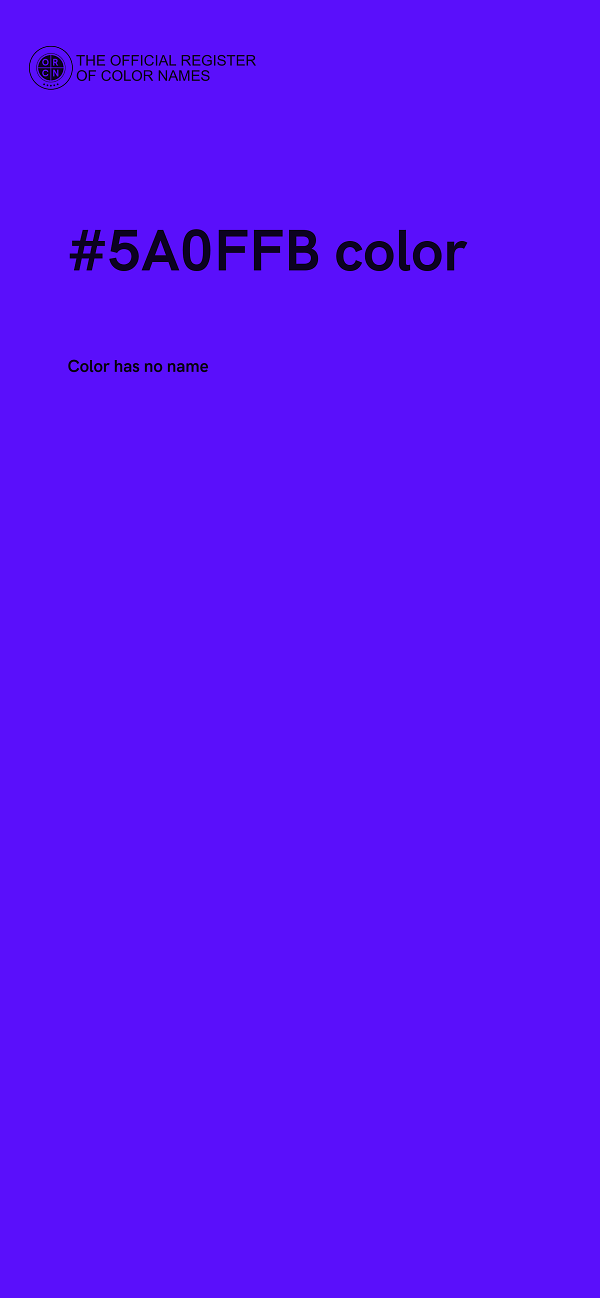 #5A0FFB color image