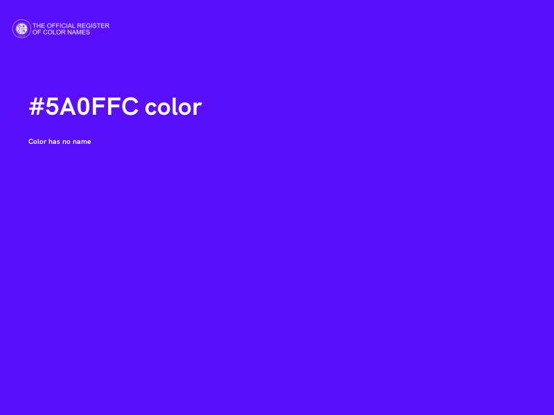 #5A0FFC color image