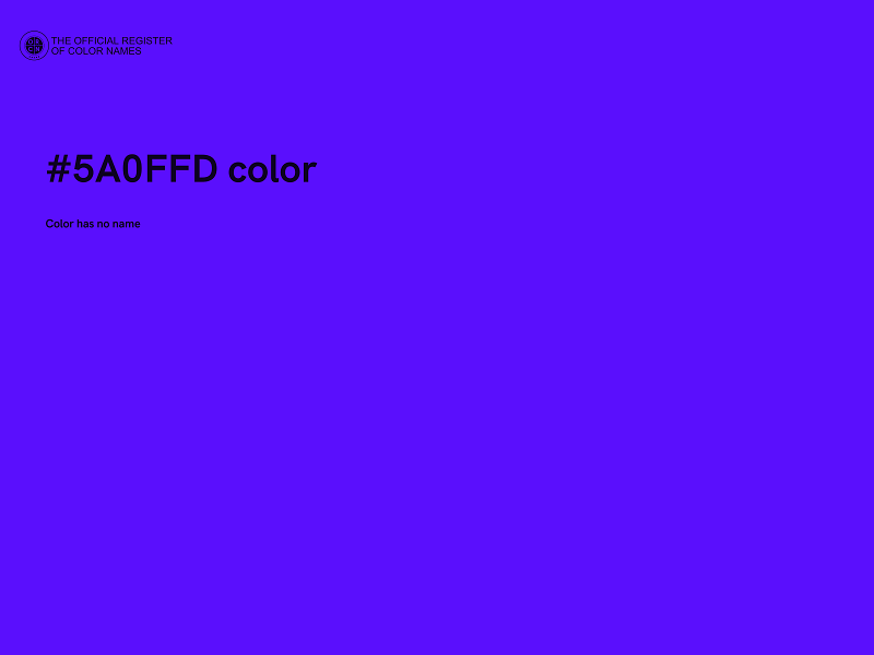 #5A0FFD color image