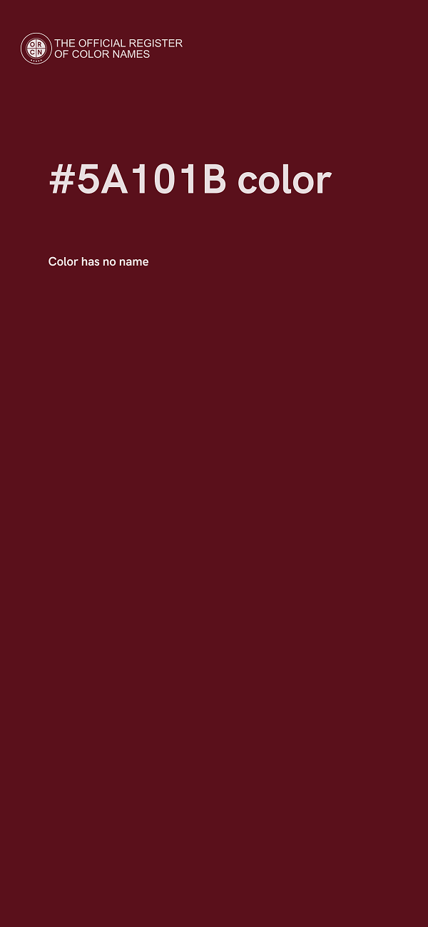 #5A101B color image