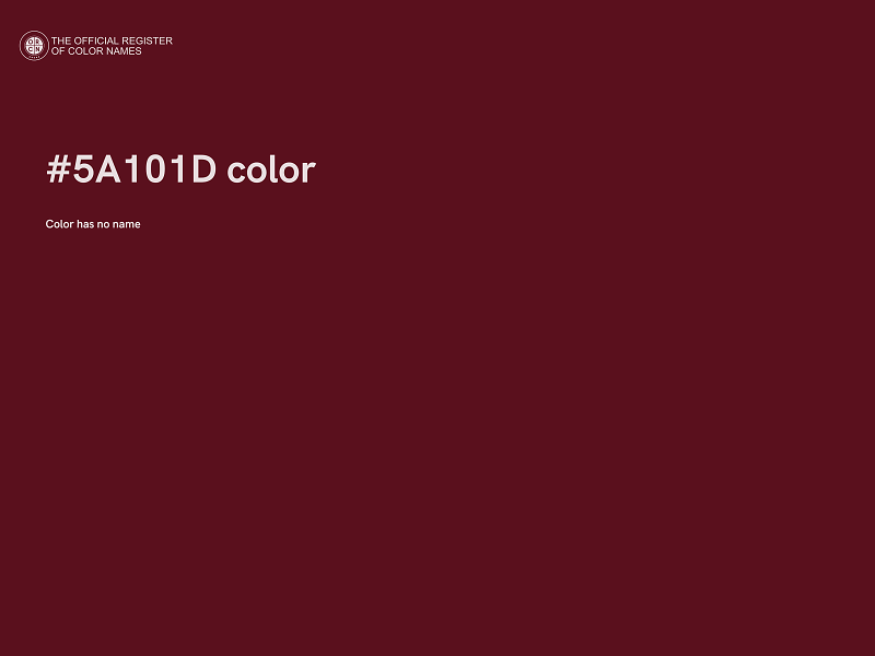 #5A101D color image