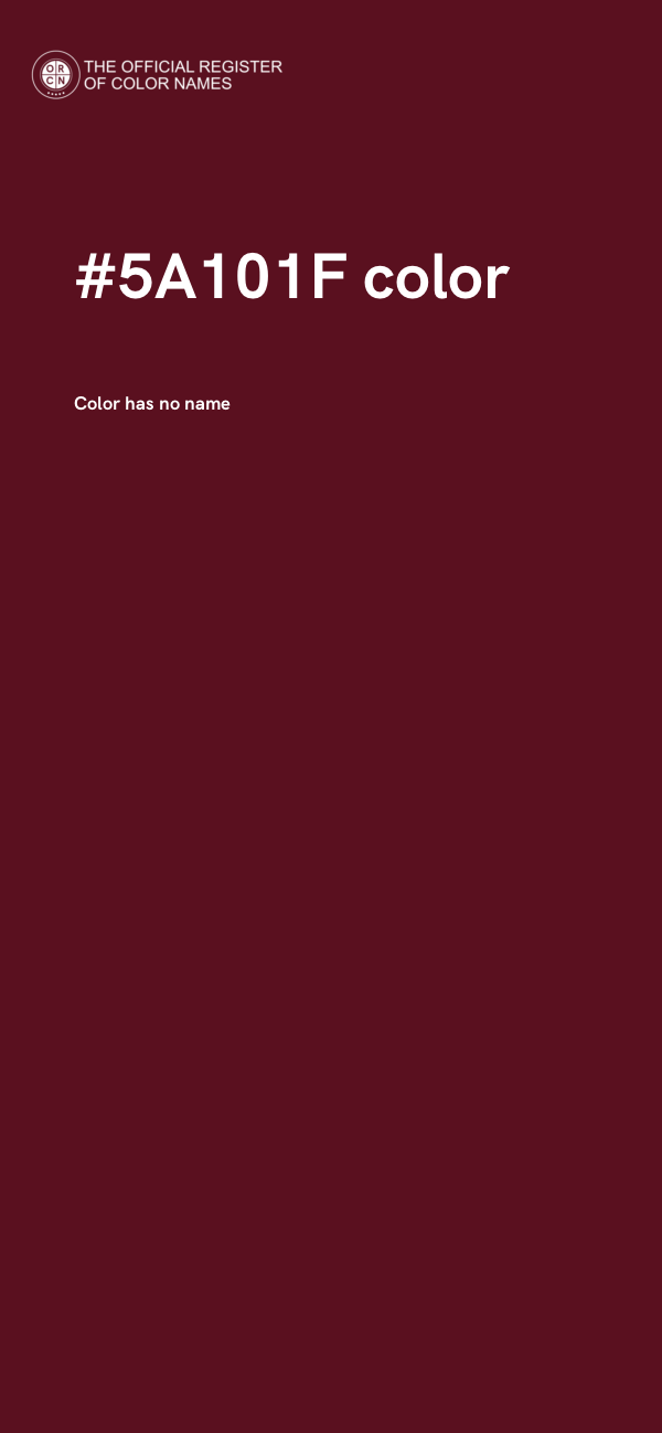 #5A101F color image