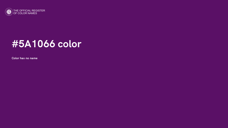 #5A1066 color image