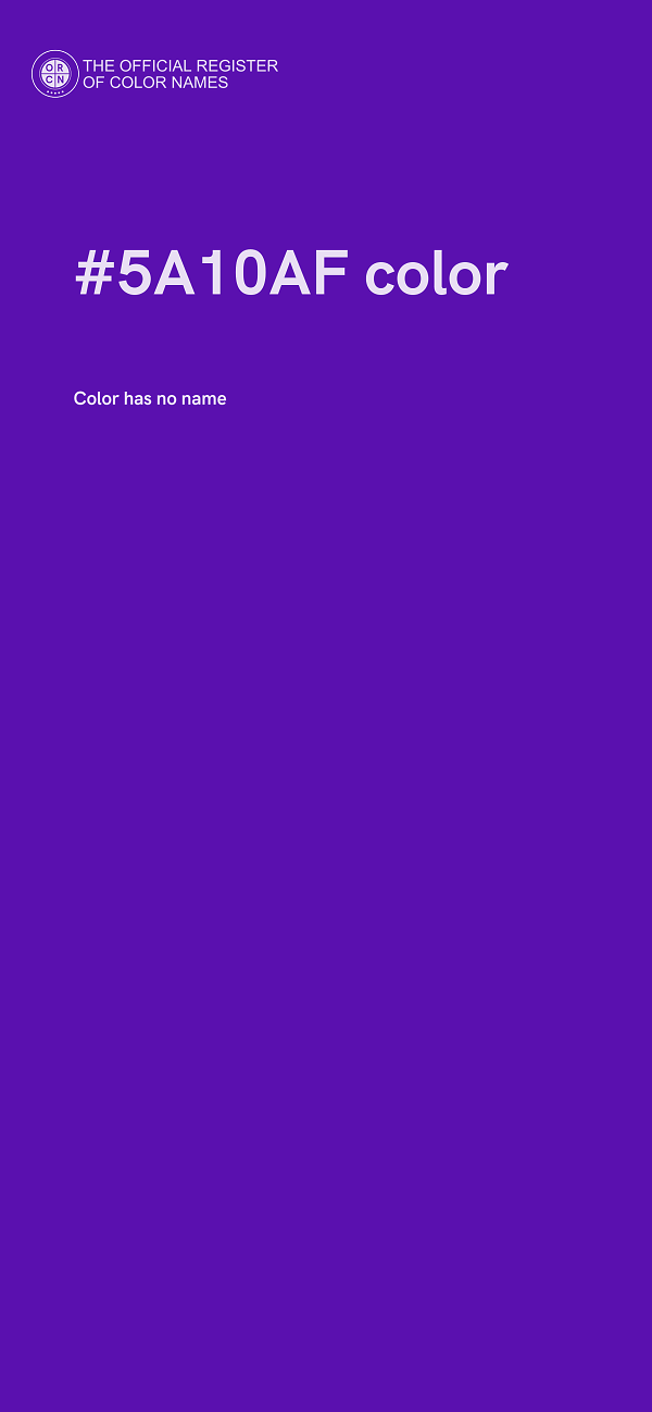 #5A10AF color image