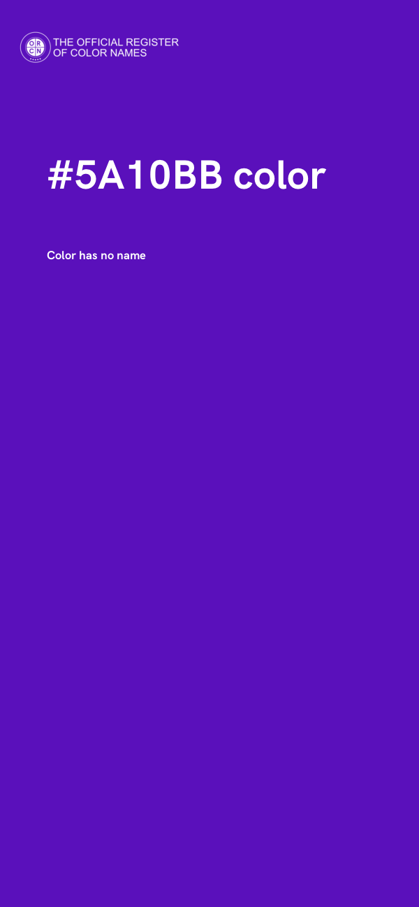 #5A10BB color image