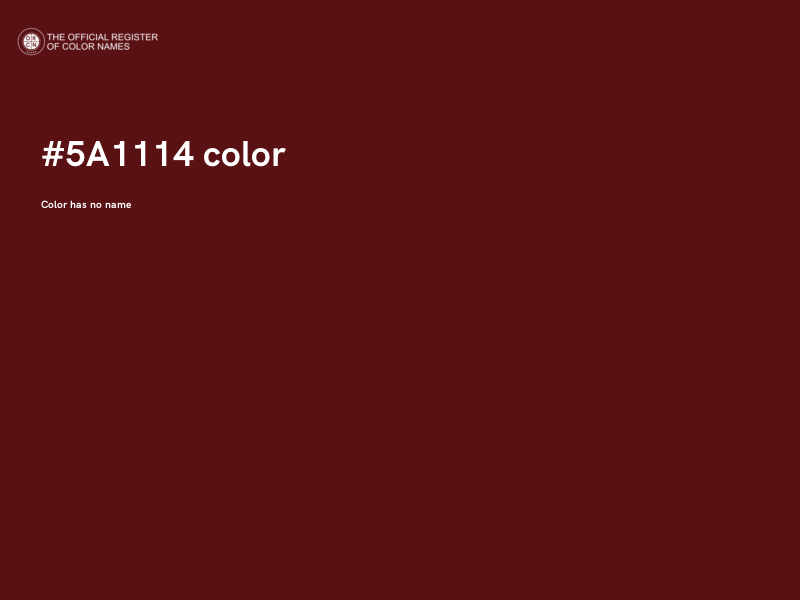 #5A1114 color image