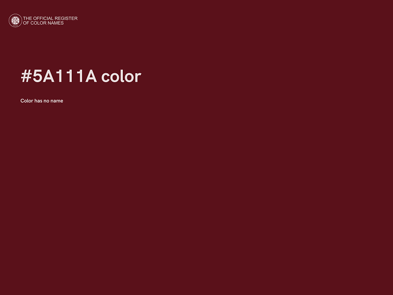 #5A111A color image