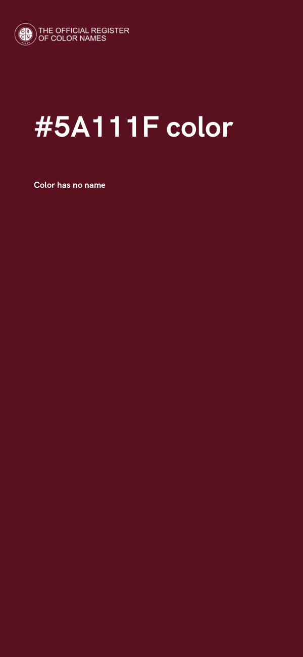 #5A111F color image