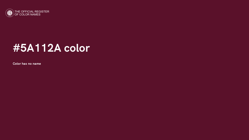 #5A112A color image