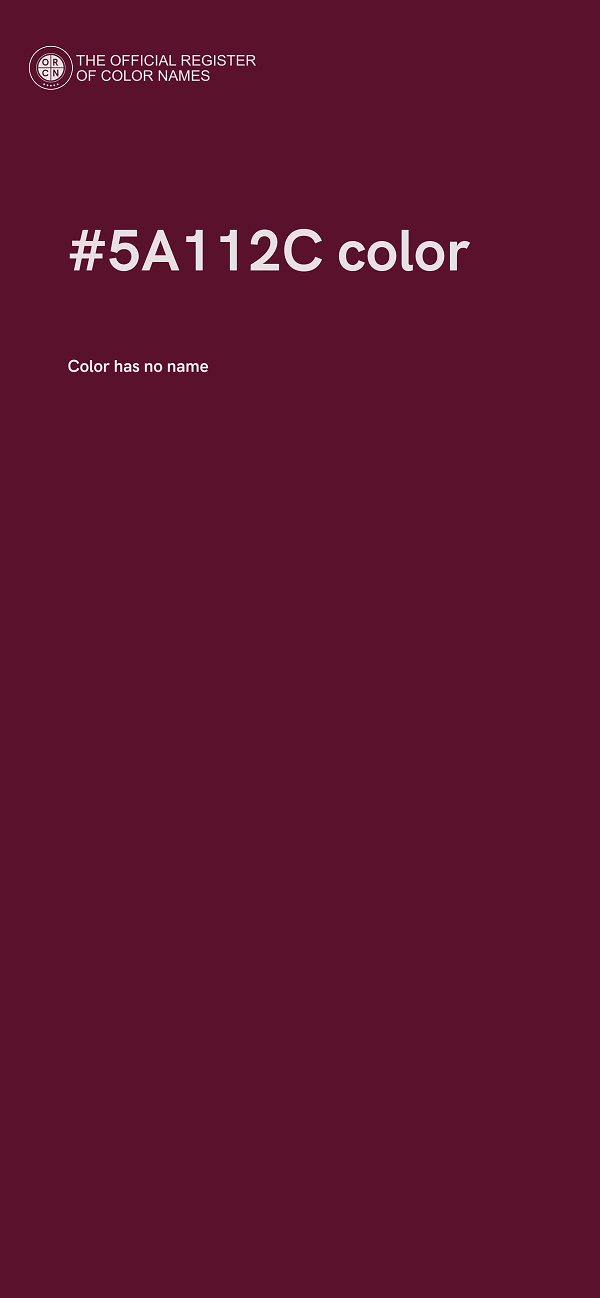 #5A112C color image