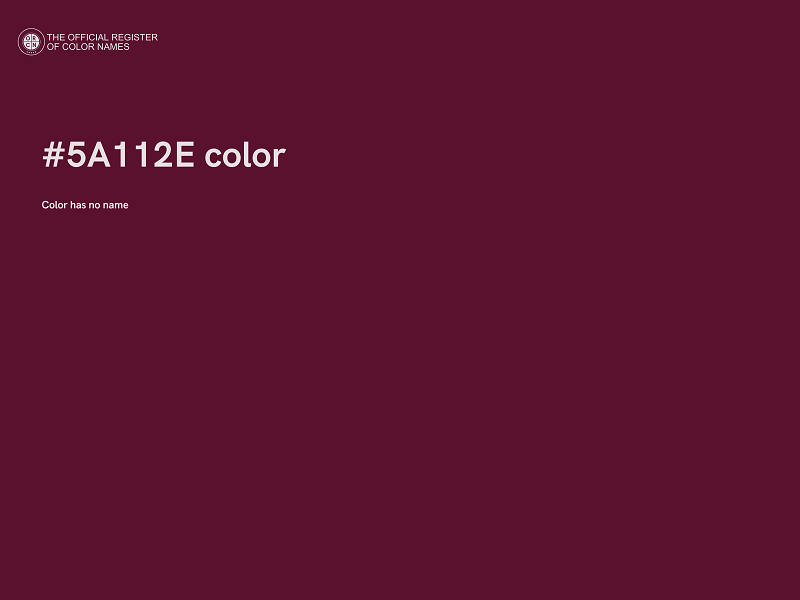 #5A112E color image