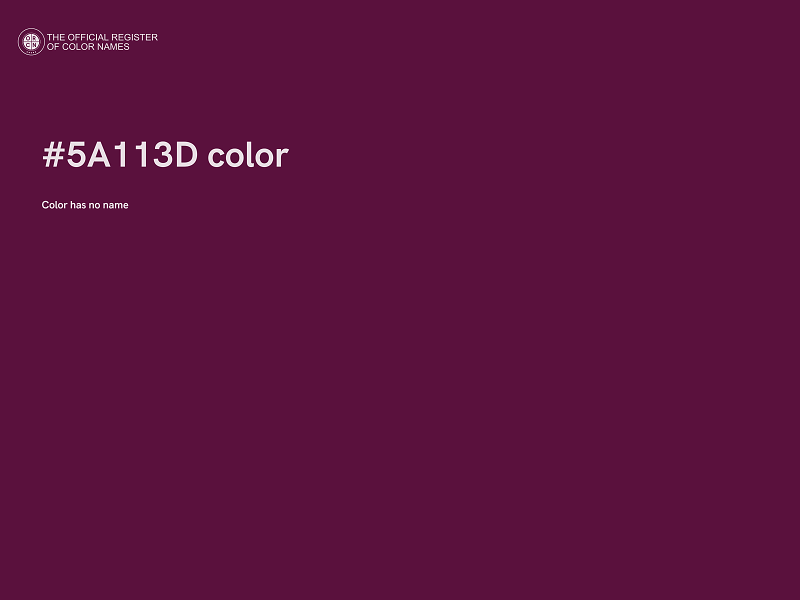 #5A113D color image